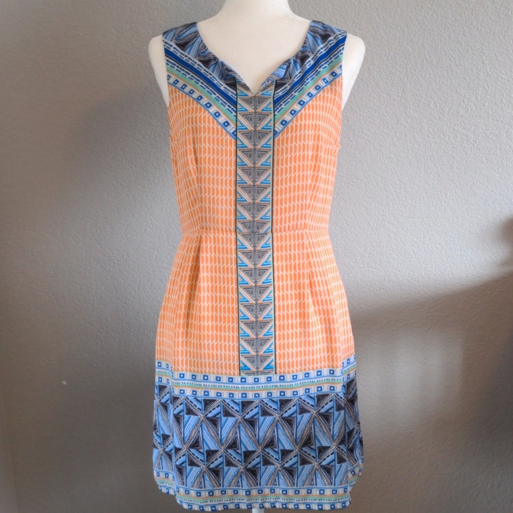 Anthropologie Under Skies Patterned Shift Dress